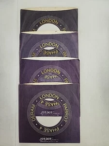 45 RPM 7" RECORD SLEEVES CO. SLEEVE 4 PACK SEE PHOTOS - London Parrot (SLV204) - Picture 1 of 2