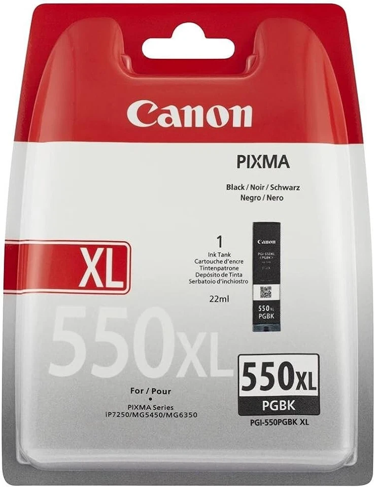Genuine Canon PGI-550XL Black Ink Cartridge - Image 1 of 1