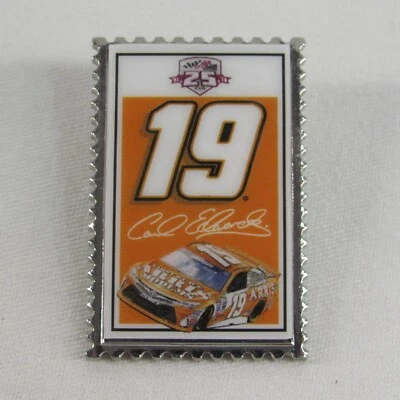 Carl Edwards Collector Pin #19 Joe Gibbs Racing NASCAR Souvenir C - Image 1 of 4