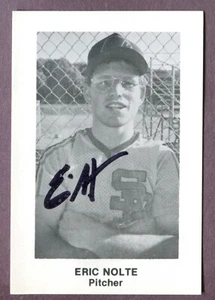 Spokane Indians Cramer #17 1985 Eric Nolte autografiado firmado automático - Imagen 1 de 1