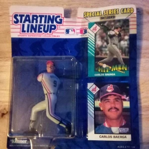 1993 Kenner Starting Lineup MLB Carlos Baerga Action Figure Cleveland Indians - Picture 1 of 1