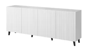 Kommode PAFOS 200 cm Stilvoll Sideboard 4 Türiger Wohnzimmerschrank - Bild 1 von 12