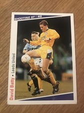 David Batty Leeds United FC #93 Merlin Shooting Stars 1991/92 Football Card