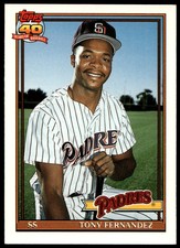 1991 Topps Traded Tony Fernandez #41T San Diego Padres