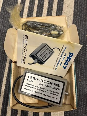 UNTESTED Sencore PR47 600Mhz UHF Frequency Prescaler Pocket 7E B3 - Image 1 of 3