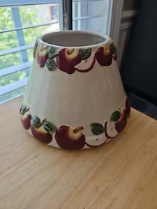 Yankee Candle Autumn Large Jar Topper Shade Red Sliced Country Apples - Picture 1 of 4