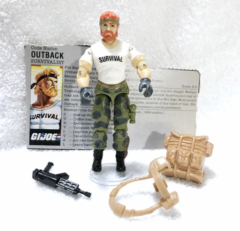 1987 OUTBACK • 100% COMPLETE • G.I. JOE A REAL AMERICAN HERO SERIES Cover