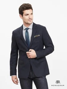 Banana Republic Monogram Brushed Wool Suit Jacket Blazer #673303 NWT 40 Long 40L - Picture 1 of 1