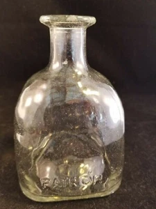 small square base glass PATRON bottle - Picture 1 of 5