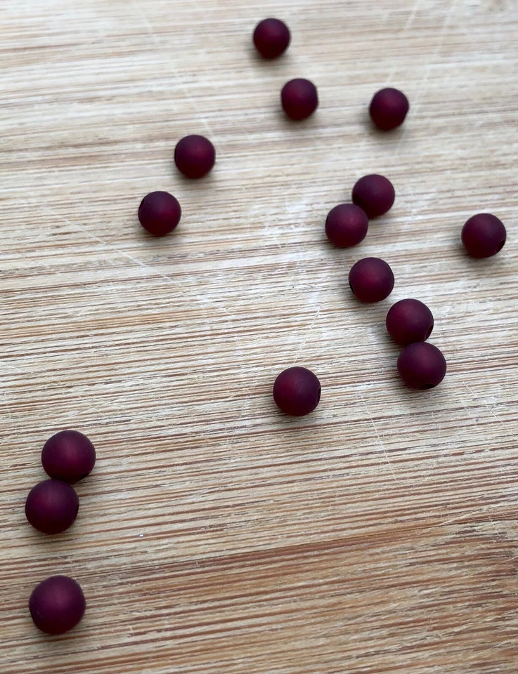 10 Stück POLARIS Perlen 6 mm groß Rot (26) - Bild 1 von 1