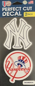 Die Cut Decals 2-Pack 4" x 8" New York Yankees - Picture 1 of 1