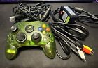 Microsoft Original Xbox Original-Zubehör-Hersteller Controller Halo Green und Systemanschlüsse