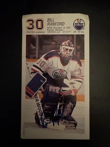 BILL RANFORD ORIGINAL AUTOGRAMM EDMONTON OILERS - Bild 1 von 2