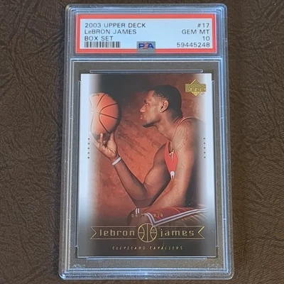 2003 Upper Deck, Леброн Джеймс бокс-сет, #17, дебютант RC, PSA 10 - Изображение 1 из 2