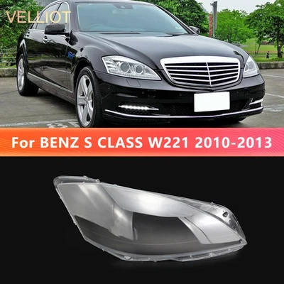For Mercedes-Benz S Class W221 2010-2013 Right Transparent Headlight Lens Cover Foto 1 de 3