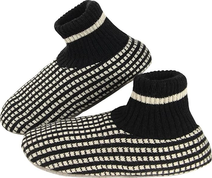 Men’s Fuzzy Slipper Socks with Grippers, Non-Slip House Socks, Xmas Gift - Image 1 of 4