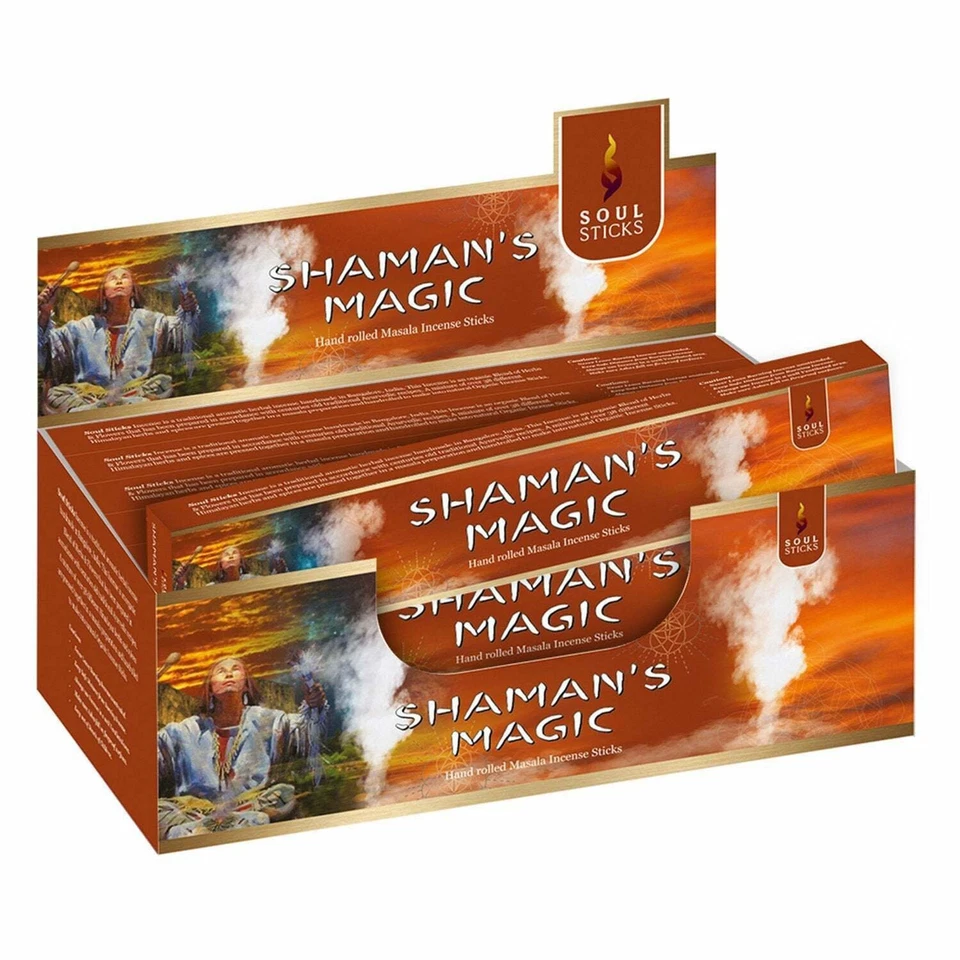 Soul Sticks Shaman's Magic | 12 Boxes of Hand Rolled Natural Incense Sticks for - Image 1 of 1