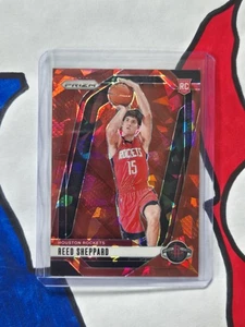 Reed Sheppard RC- Red Cracked Ice #268- 2024-25 Panini Prizm NBA- Rockets Rookie - Picture 1 of 2