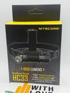 NITECORE HC33 1800 Lumen LED Headlamp MSRP $120 *SEALED* - Picture 1 of 5