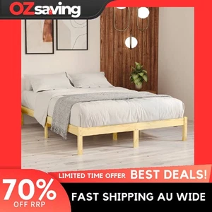 wooden bed frame solid pinewood 6FT Super King durable sturdy 0032 - Picture 1 of 9