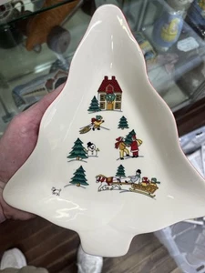 The Joy Of Christmas Jamestown China 1987 Christmas Tree Dish - Picture 1 of 2
