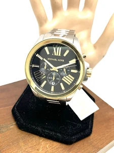 Reloj Michael Kors Hombre MK8880 Cuarzo Cronógrafo Esfera Negra Dos Tonos Acero - Imagen 1 de 14