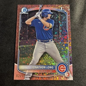 2025 Bowman Jonathon Long 1st Prospect /15 oro rosa mini diamante rifrattore SSP - Foto 1 di 3