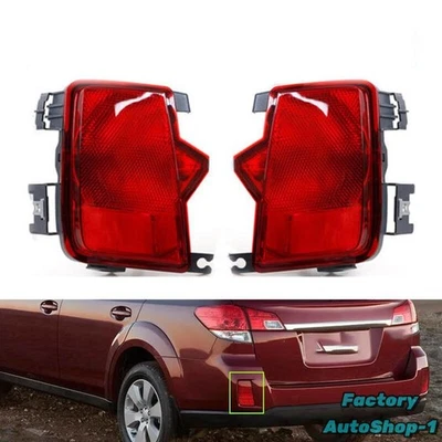 Par de luces de freno de parachoques trasero sin bombillas para Subaru Outback 2009-2014 Foto 1 de 4