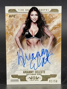 2017 Topps UFC Knockout Tier One Autographs #T1A-AG Arianny Celeste 2/50 - Picture 1 of 2