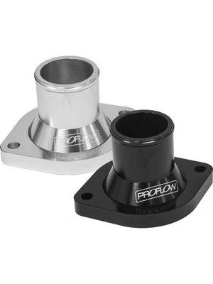 Proflow Water Neck, Billet Aluminium, Silver Anodised, Straight Up (PFETH-812S) - Image 1 of 4