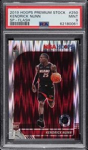 2019 Hoops Premium Stock Flash Kendrick Nunn ROOKIE #250 PSA 9 - Picture 1 of 2