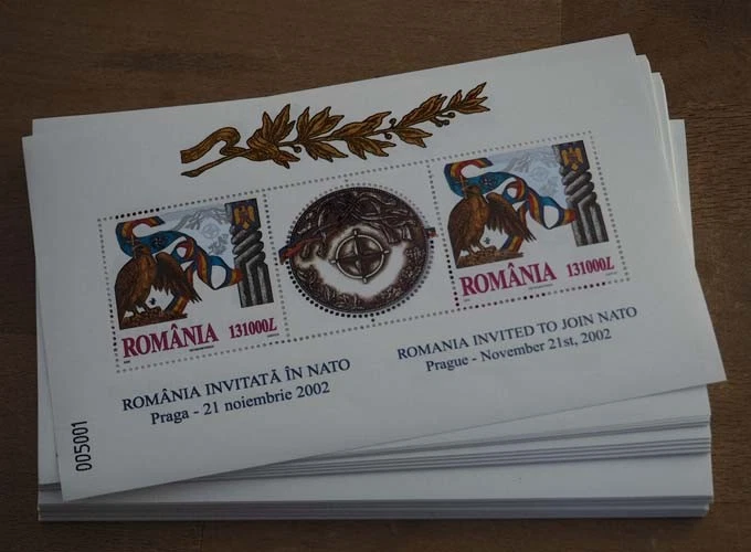 2002 Rumänien; 100 Blocks Teilnahme an Nato, postfrisch/MNH,Bl. 325, ME 2500,- - Image 1 of 1