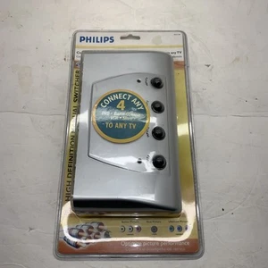 Philips SWS2325W/17 manueller High Definition Audio/Video Selector, silber - Bild 1 von 6