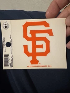 San Francisco Giants Logo Static Cling Decal Reusable 3x4 MLB LICENSED - Picture 1 of 2