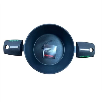 Moneta eris casseruola cm 20 con coperchio in vetro antiaderente adatto ad induz - Immagine 1 di 3