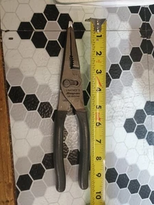 SNAP ON TOOLS USA 9" Talon Grip Long Nose Slip Joint Pliers LN47ACF DK GREY - Picture 1 of 4