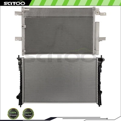 Car Radiator and A/C Condenser Kit Fits 2011 2012 2013 2014 2015 Lincoln MKX Foto 1 de 4