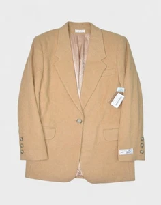 Kamelhaar Sakko Herren 38 Braun Blazer Sport Mantel Doneckers 1 Knopf Made in USA - Bild 1 von 10