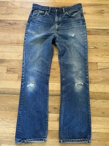Jeans vintage Levis 517 32x32 azul claro garra años 70 EE. UU. Denim puntada única GRANDE E - Imagen 1 de 16