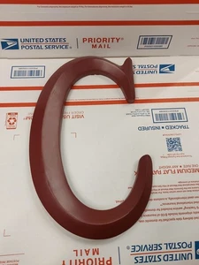 Große Holzbuchstaben Holz Buchstabe C für Wanddeko Thailand lackiert fertig rot - Bild 1 von 8