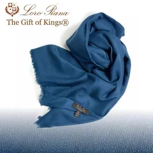 $3,250 Loro Piana Scarf The Gift Of Kings Atlantis Blue NWT - Picture 1 of 5