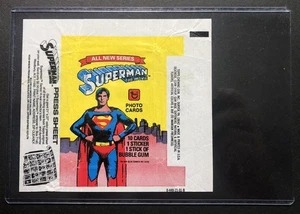 Superman The Movie 1978 Topps Wax Pack Rapper All New Series Photo Cards - Picture 1 of 4