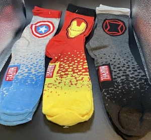 Marvel Hero 3er Pack Herren Söckchen Größe 6-12 - Bild 1 von 4