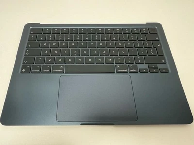 Apple Macbook Air 13 A3113 8611 Palmrest M3 Keyboard Trackpad 2024 Midnight - Image 1 of 4