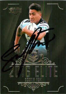 Tarjeta firmada 2016 Cronulla Sharks NRL Premiers Sosaia Feki - Imagen 1 de 2