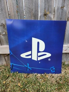 PlayStation 24x24 Official Plastic Store Display Sign PS4 PS5 - Picture 1 of 2