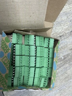 50 PCS Screw Terminal Block 4 Pole  for 30-12AWG 5.08MM Wire 300V 10A NEW SEALED - Image 1 of 4