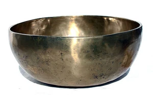 Cuenco de sonido cuenco de cuenco de canto cuenco tibetano muestra de audición 1790 g M80-213 - Imagen 1 de 1