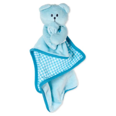 Karlie Welpenspielzeug Decke Bär blau 40cm Schmusedecke mit Squeeker - Bild 1 von 3