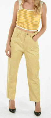 PVP €900 Auténticos Pantalones Rectos de Cuero DROME Talla S  Foto 1 de 4